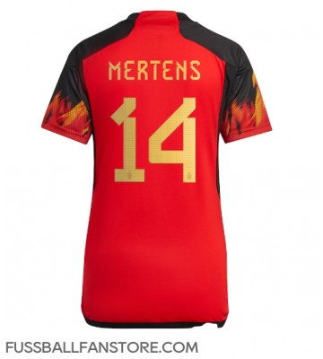 Belgien Dries Mertens #14 Replik Heimtrikot Damen WM 2022 Kurzarm